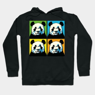 Pop Raising Eye brow Panda - Funny Panda Art Hoodie